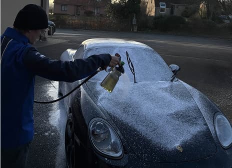 Détail de finition après lavage auto à domicile Spark’Car
